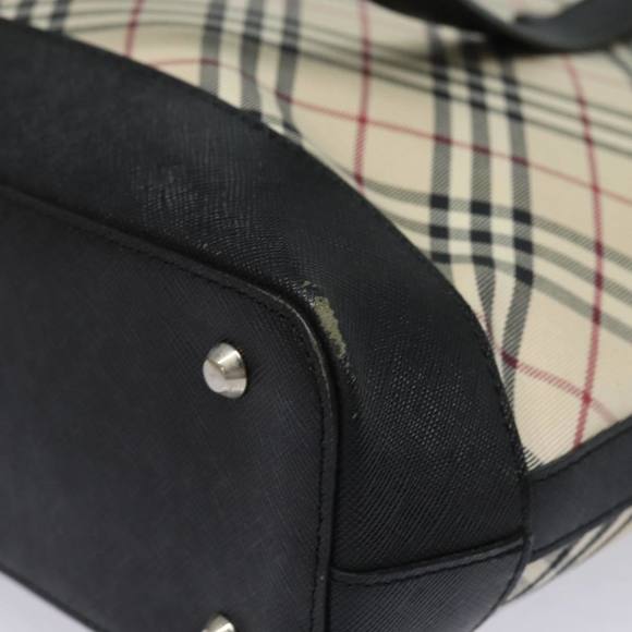 BURBERRY Nova Check Tote Bag Canvas Beige Auth 81323 - Picture 16 of 16